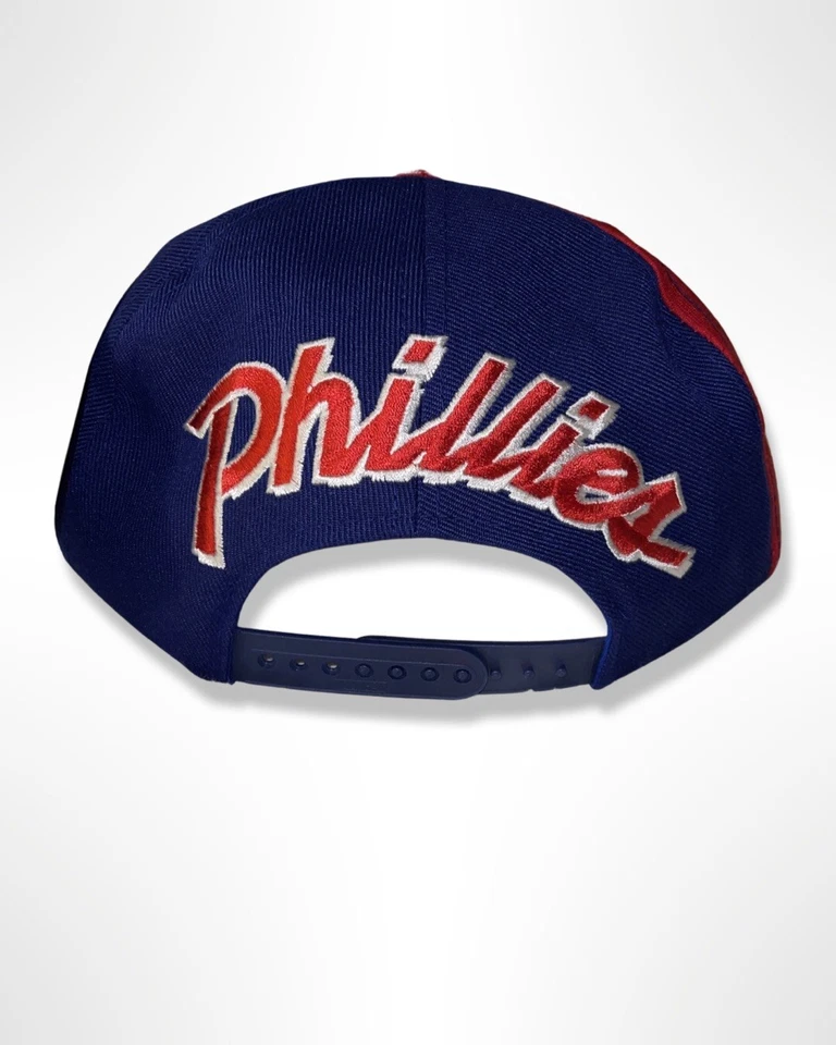 VTG 90s Philadelphia Phillies Back Script Sports Specialties SnapBack Hat NWT - Image 2 of 4