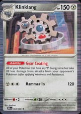 Klinklang 063/086 Holo Rare Black Bolt Pokemon Near Mint