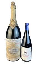 Antike Schloss Wachenheim Perlwein Flasche XXL 53cm Zeppelin Taufe Ca.Um 1900/30