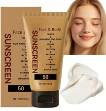 Beef Tallow SPF50 Sunscreen Natural Face & Body Sun Cream Non Greasy Fast Absorb