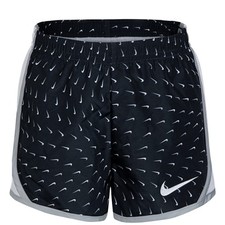 Nike Dri-fit Tempo Girl's Printed Running Shorts Black Size Small