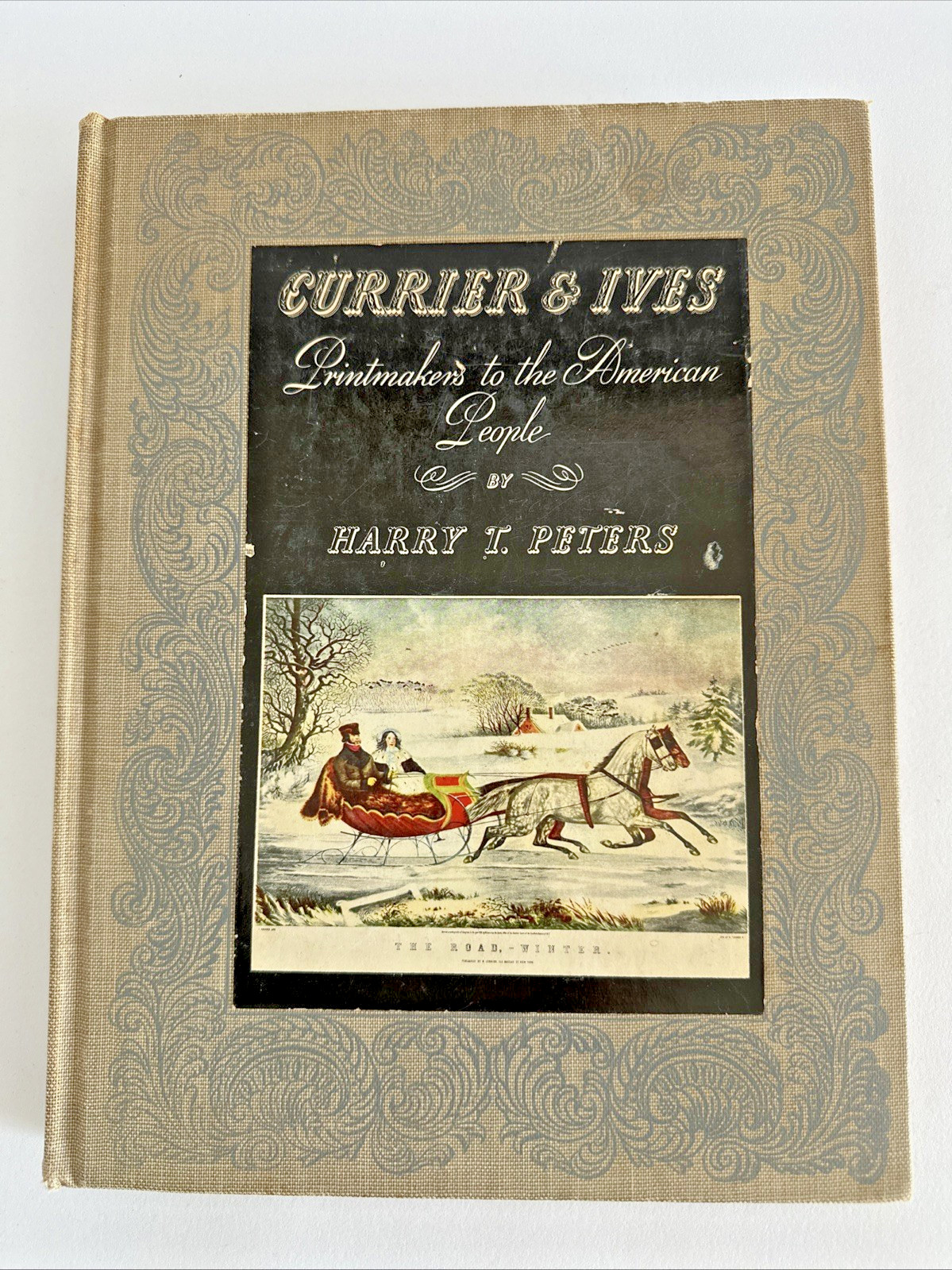1942 Currier & Ives Vintage Printmakers American People Harry T Peters HC Book
