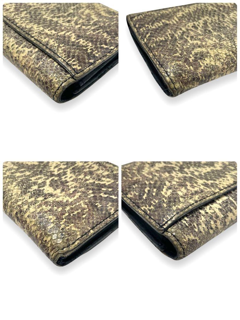 Celine Women Accessories Rare Python Leather Long… - image 6