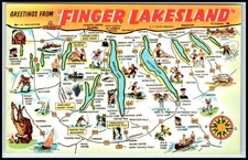 Postcard Finger Lakesland Dresden NY F55