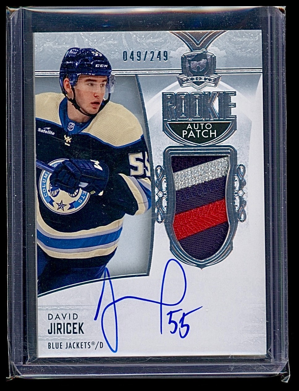 2022-23 Upper Deck the Cup - TRUE RPA Rookie Auto Patch David Jiricek #111 /249
