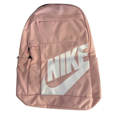 Nike Backpack Pink Large Logo School Travel Bag Laptop Bookbag