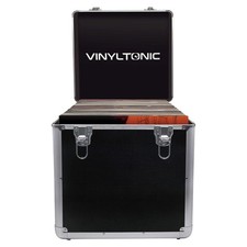 12" Vinyl LP Storage Case, Fully Lined Interior. Reinforced Steel Corners, Vinyl