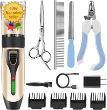Power Display Dog Clippers Cordless Dog Grooming Kit Professional Horse Clippers