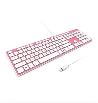 Keyboard USB Wired Comfortable Quiet Chocolate Keys Ultra-Slim Low Profile NWTs