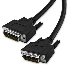 5 Feet1.5 Meter DB15 15 Pin Two Row Straight Through Serial Cable, Double Shi...