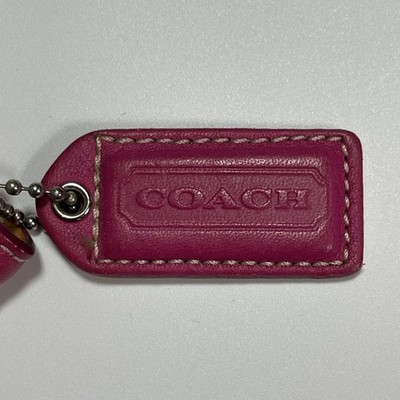 Shoulder Bag COACH Signature Pink Beige Mini Accessory Pouch