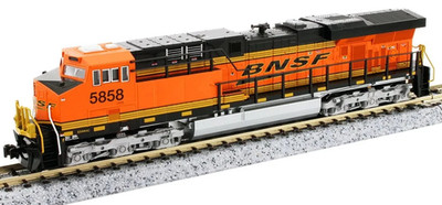 KATO 1768958 N SCALE GE ES44AC BNSF Railway #5858 ''Swoosh'' 176-8958 DC