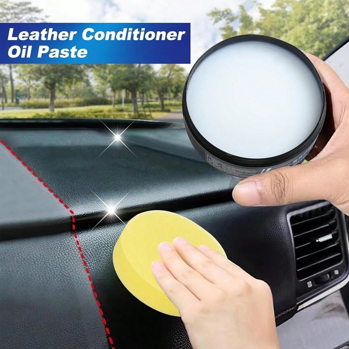 1pc Leader Cleaning and Care Cream & Cleaning Paste for Leather Care