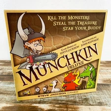Munchkin Deluxe Board Card Game - 100% Complete - Steve Jackson Games
