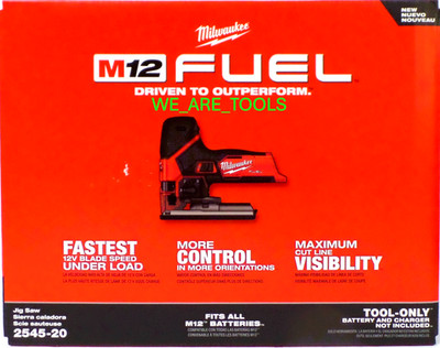 NEW IN BOX Milwaukee FUEL 2545-20 M12 Jig Saw 12V Fuel Lithium-Ion Cordless 12V