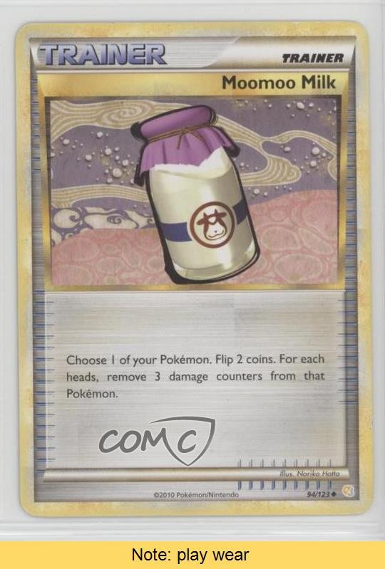 Moomoo Milk Pokémon HeartGold & SoulSilver #94 2010 READ 2f4