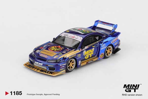 (Pre-Order) Mini Gt #1185 Nissan Lb-Super Silhouette S15 Silvia #555 Team-image