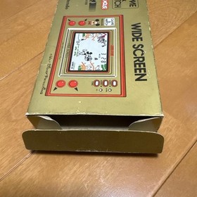 Game & Watch Mickey Mouse W/Box Manual Nintendo Rare Retro Collectible Good Used