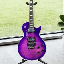 Floyd Rose Bridge LP Custom Electric Guitar Purple HH Pickups Rosewood Fretboard