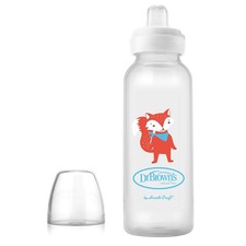 Dr. Browns Milestones Narrow Sippy Bottle, 100 Silicone Soft Sippy Spout,