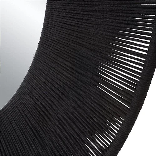 Uttermost Sailors Knot Round Coastal Iron Rope and MDF Wood Mirror in Dyed Black - Picture 5 of 7