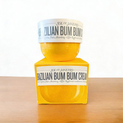1PC 8.1fl oz Brazilian Bum Bum Body Cream Guarana-Infused Body Cream (240ml)