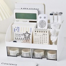 Desk Storage Organizer Multifunctional Box Stationery Case Desktop