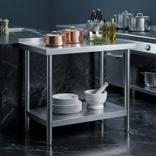 Edelstahl Küche Arbeitstisch 90cm Gastronomie Tisch Edelstahl Tisch Ablagetisch