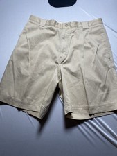 Axis Mens Pleated Chino Shorts Size 34 Honey ...