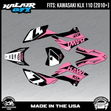 Graphics Kit for Kawasaki KLX110 KLX110R/RL (2010-2024) Legend Series - Pink