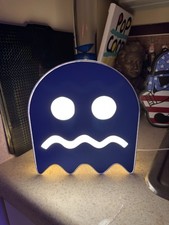PAC-Man Ghost LED Light Box With Adjustable Brightness And USB-A Power Connector