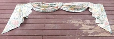 Vintage Croscill BILTMORE floral swag valance country farmhouse shabby chic
