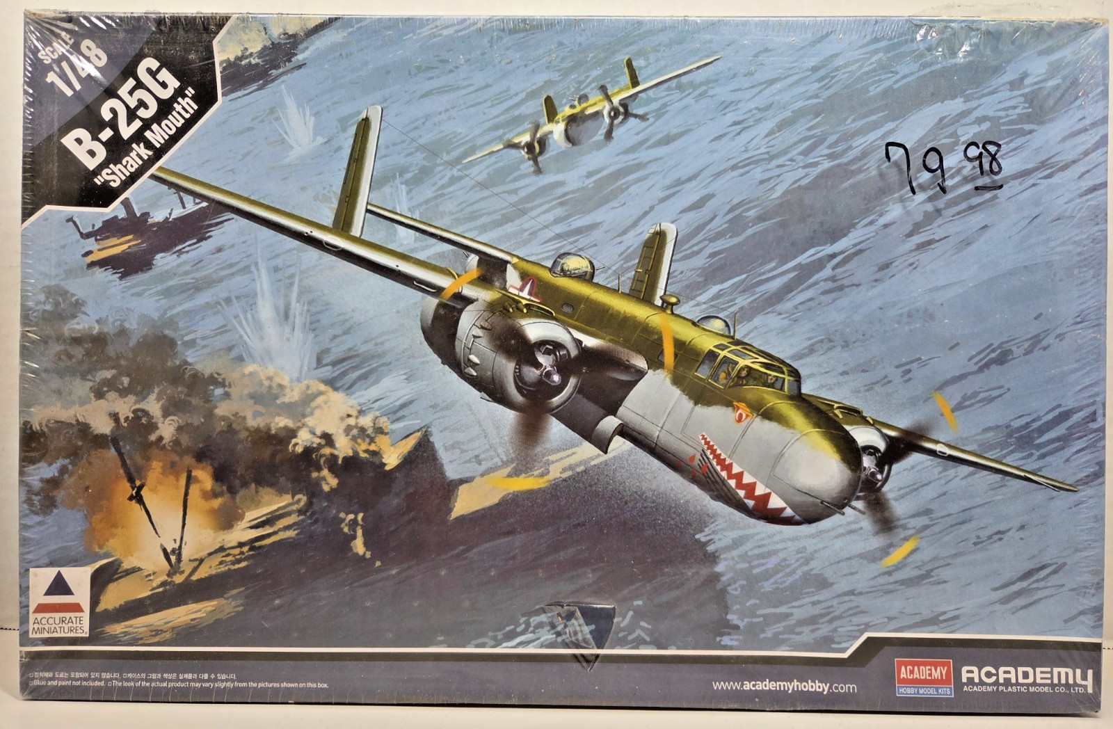 Academy B-25G "Shark Mouth" 1/48 Scale Model Aircraft Kit #1