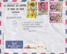 SA61 Congo Zaire Lubumbashi Generale des Carrieres et Mines 1972 to Leuven cover
