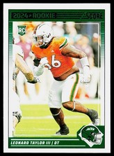 2024 Score Leonard Taylor III #396 RC Rookie New York Jets