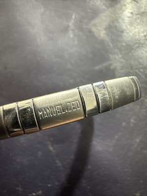 Manuel Zed 8” Stainless Steel Bracelet W/ marked 18k Gold 750
