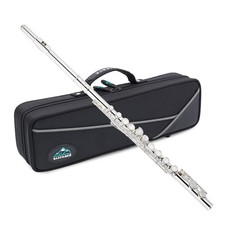 EASTROCK C Flute Instrument, 16 Keys Closed Hole Flute for Beginner, Kids, Stude