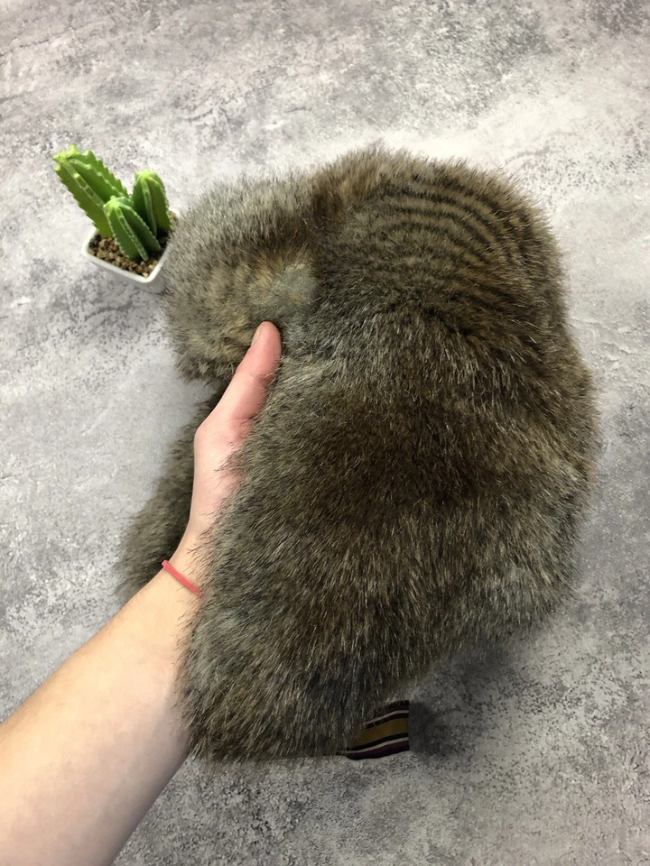 Sombrero completo Mohair Ushanka de piel sintética de colección gorra cazador trampero talla OS japonés Foto 3 de 4