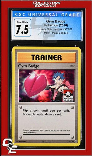 Gym Badge graded CGC 7.5 for sale on eBay