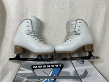 Jackson EVO Youth Girls Ice Figure Skates White Size 2.5