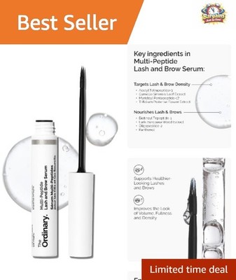 Lightweight, Non-Greasy Lash & Brow Serum: Achieve Fuller Results with Peptides