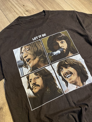 Rare Vintage 2004 Apple Official The Beatles Let It Be Shirt Sz L