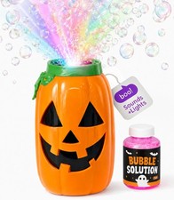 Halloween Bubble Blower Bubble Machine for Kids Toddlers Light-Up Hallo...
