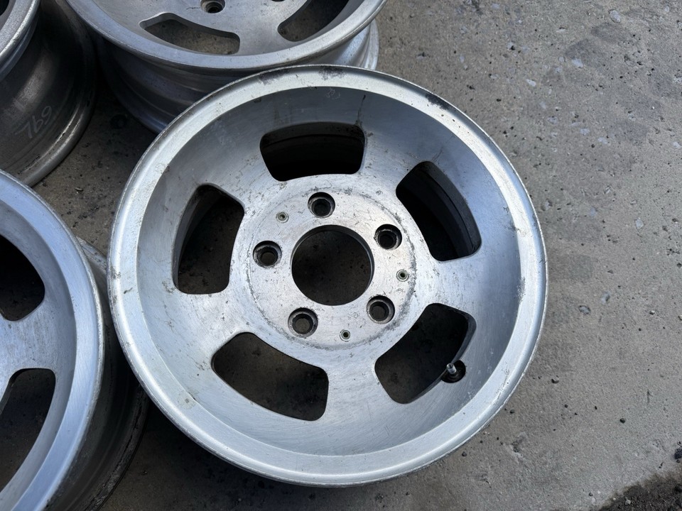 1970’s OEM Ford Truck F150 1/2 Ton Aluminum Slot Mags Rims Wheels 15x6 ...