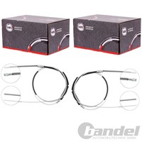 2X A.B.S. Handbremsseile Hinten Passend FüR VW Transporter Trommelbremse Links+R