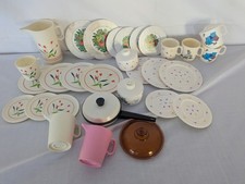 Assortment Vintage CHILTON Plastic Toy Dishes 1970s 1980s 1990s