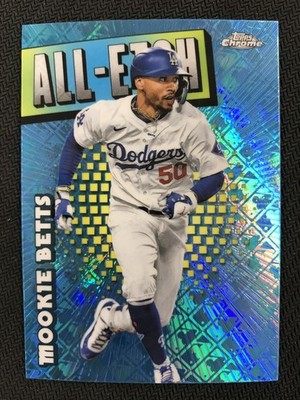 2025 Topps Chrome Logofractor Edition #CAE-9 Mookie Betts All-Etch Refractor