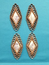 VTG Wall Decor Lot 1975 Burwood Basketweave Country Lane Framed Prints 