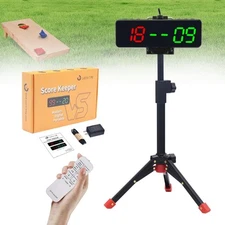 Electronic Scoreboard with RemoteProtable LED Digital Cornhole Score Keeper w...