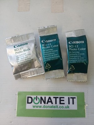 Original Canon Tintenpatrone 2 BCI-12 Foto Farbe & Schwarz für BJC 55 85 Blister